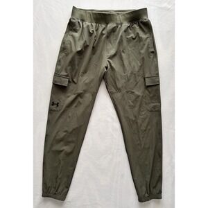 Under Armor Green  Jogger Pants Side Pokers Size Large For  Men's